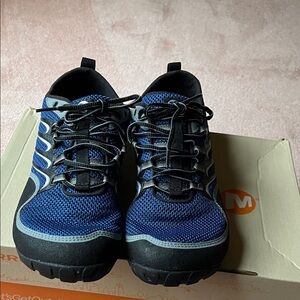 Merrell Men's Blue and Black Athletic Shoes